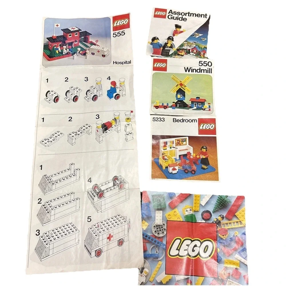 LEGO LEGOLAND: Air Ambulance 386 (partial?) Set Number 770 VTG  1975! And More